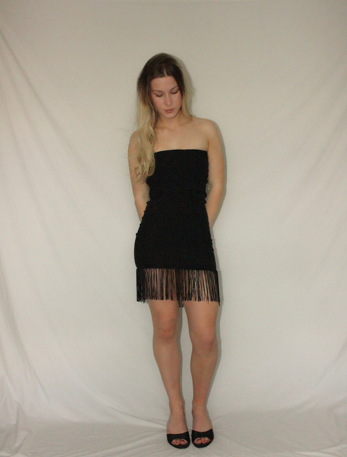 Black Fringe Dress