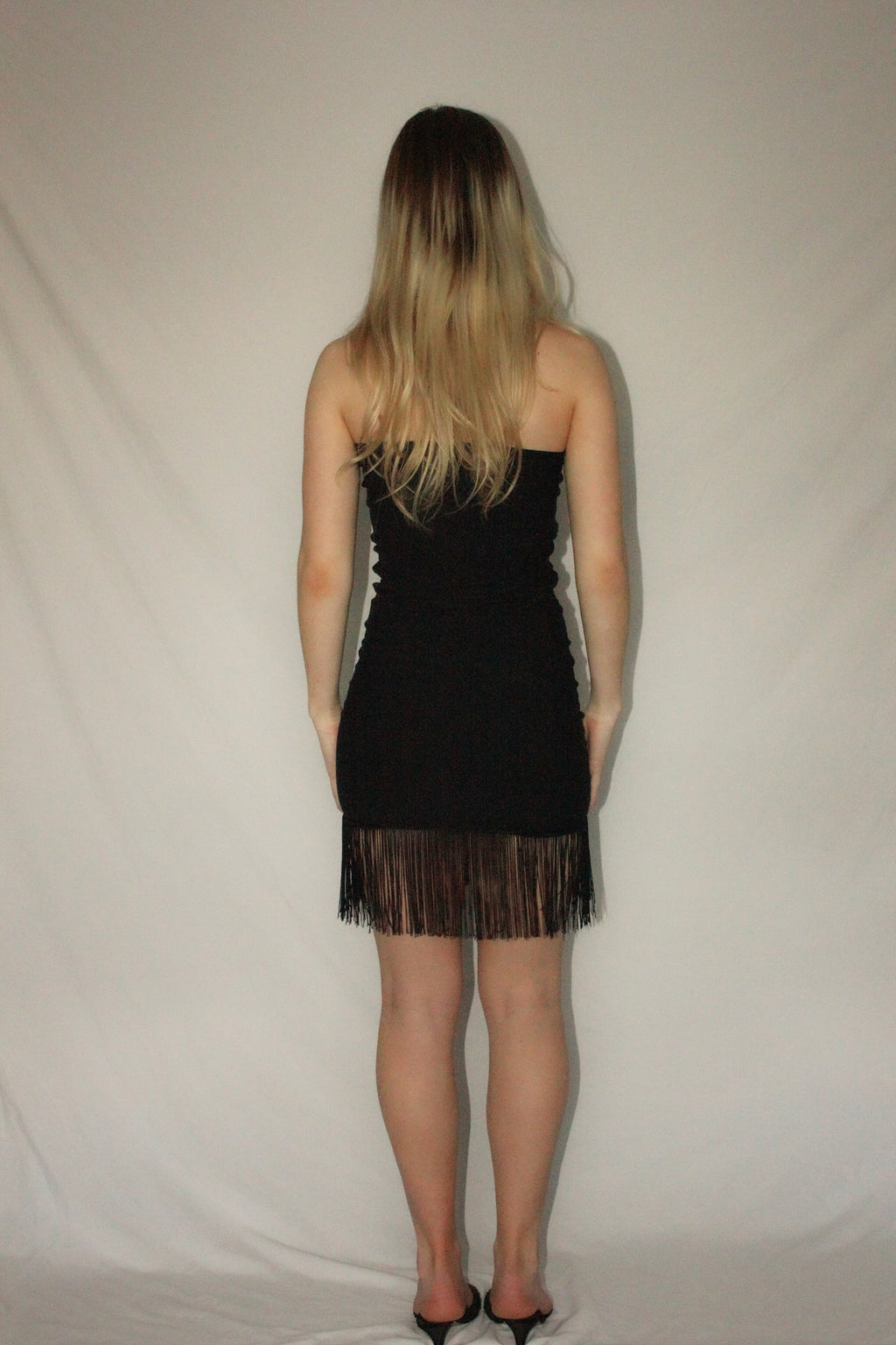 Black Fringe Dress