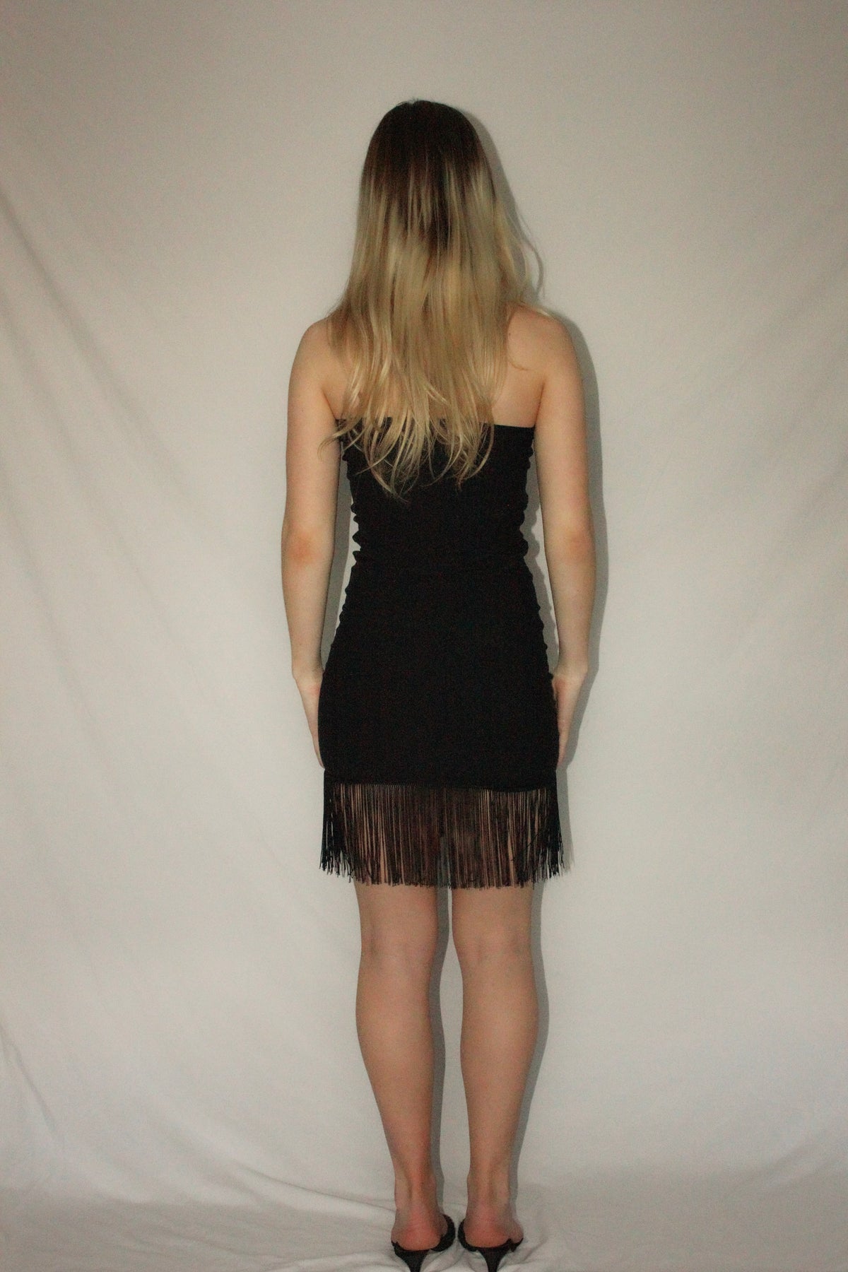 Black Fringe Dress