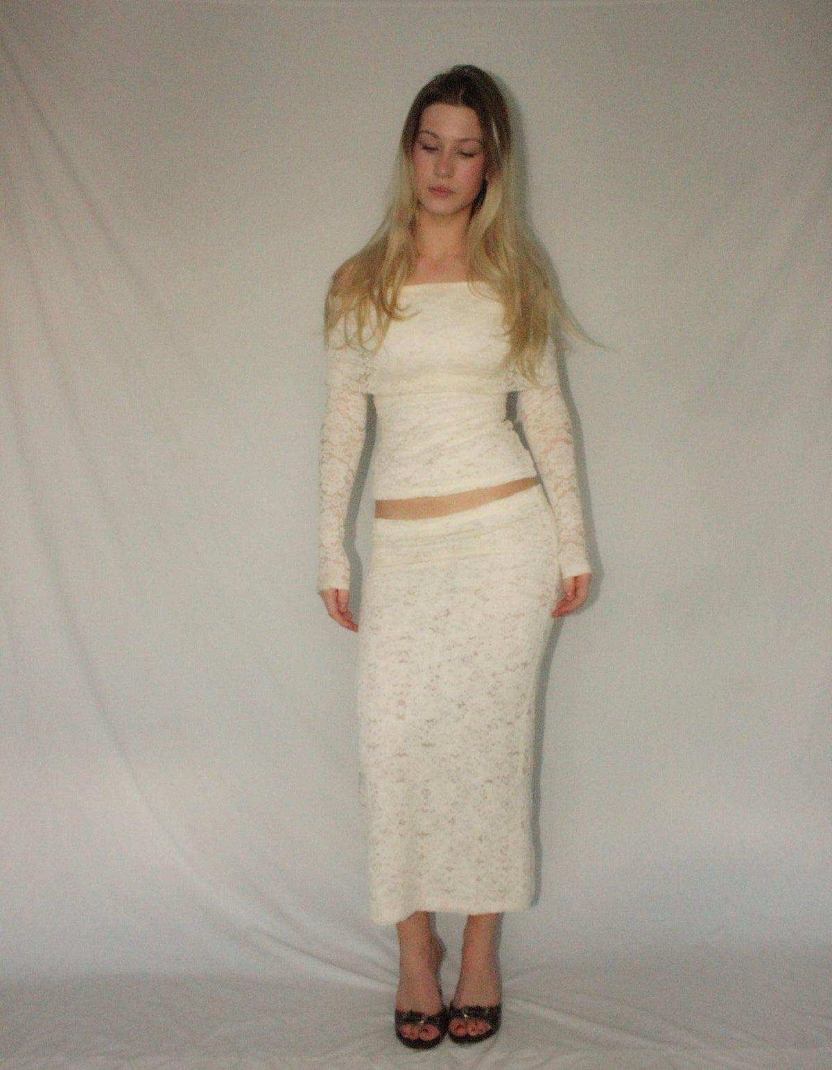 Cream Lace Set
