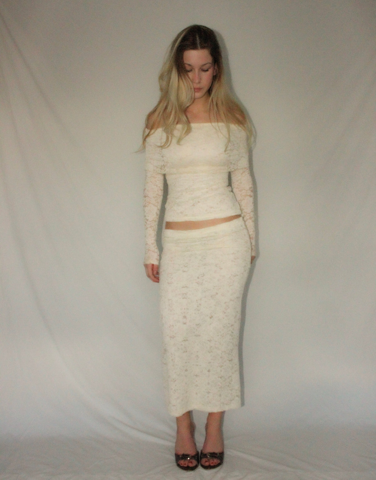 Cream Lace Set