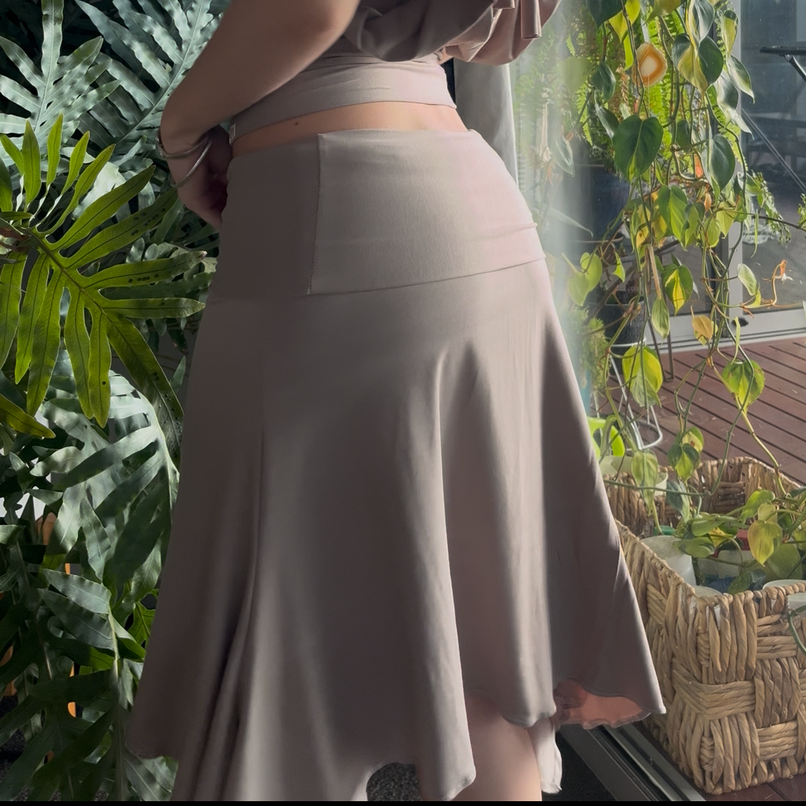 Stone Foldover Skirt