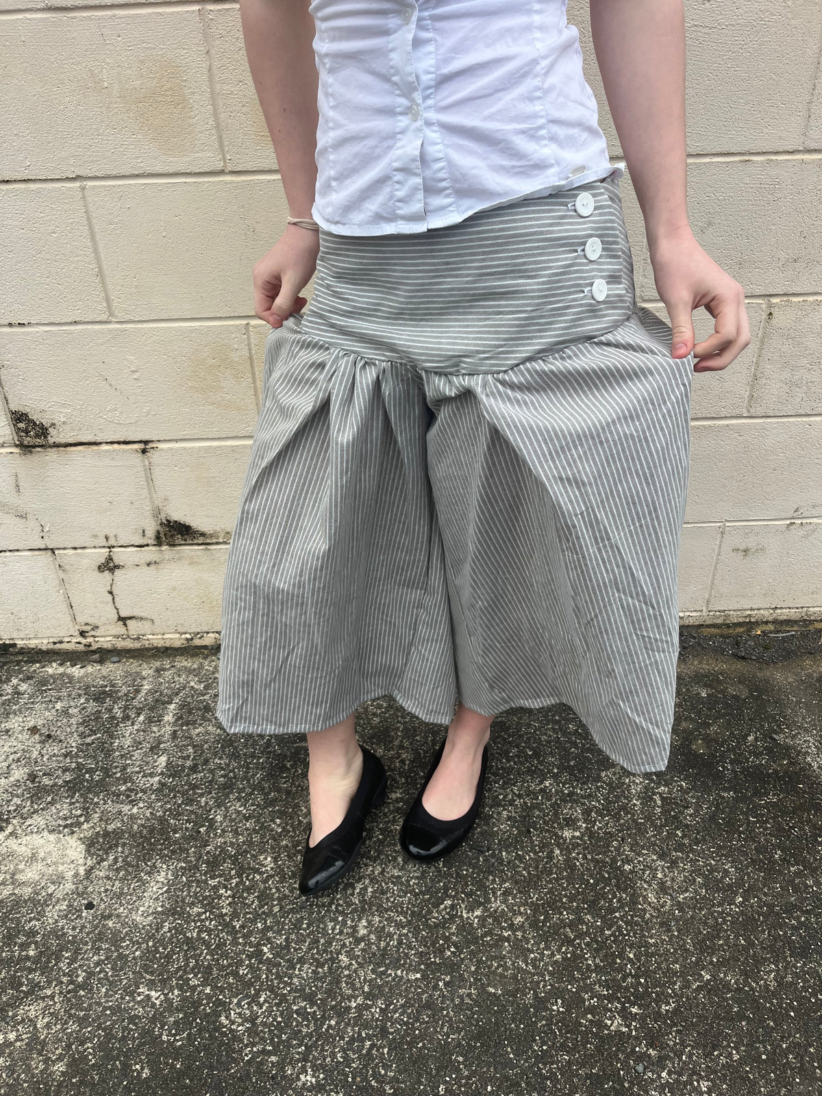 Grey Stripe Gaucho