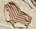 mocha stripe boy short bottoms