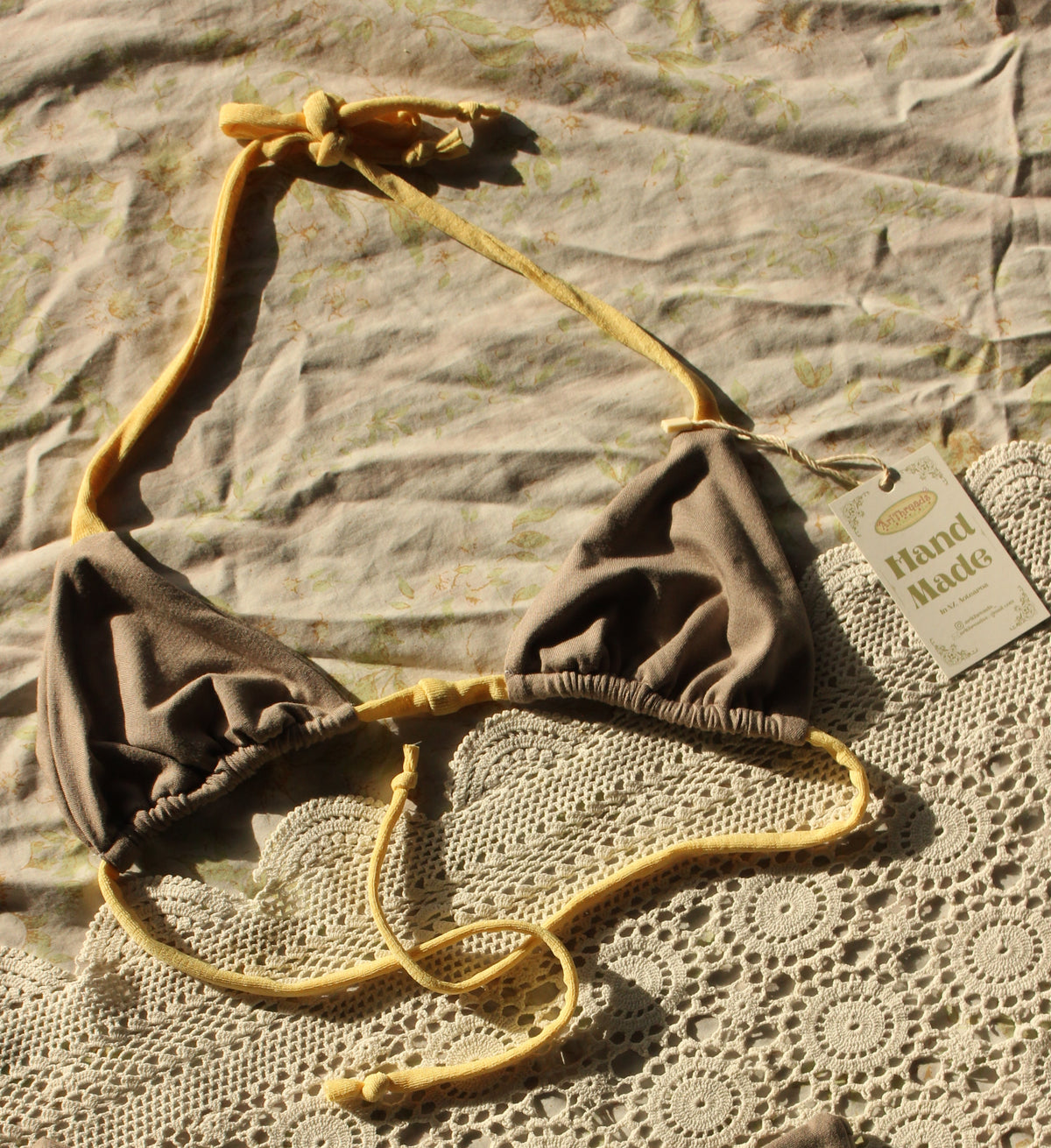 Choc banana bikini top